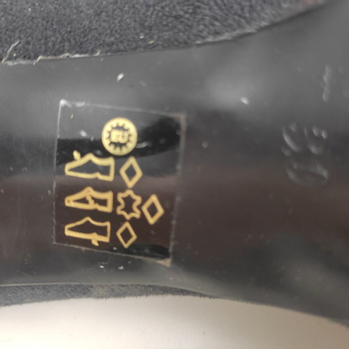 Sante black high heels like new, size 39