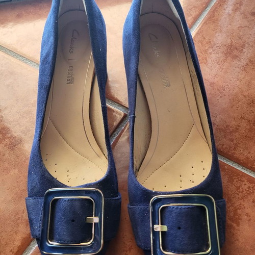 Clark's shoes used, blue, size 39