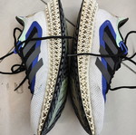 Adidas 4D running shoes size 45.5, blue multicolor