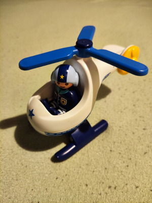 Playmobil helicopter for babies like new