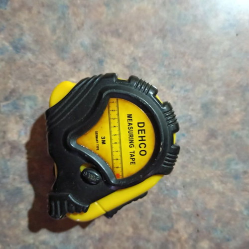 Measuring tape used, 3 meters
