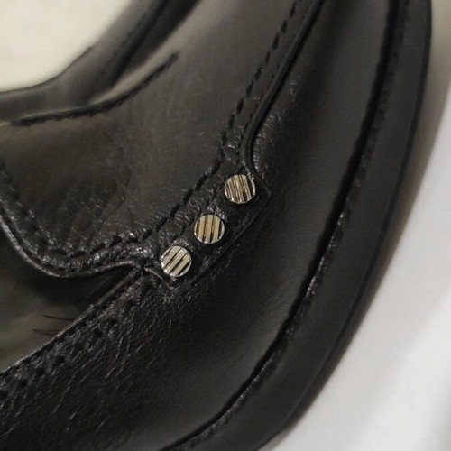 Sergio Rossi women's high heel shoes, black leather, size 37