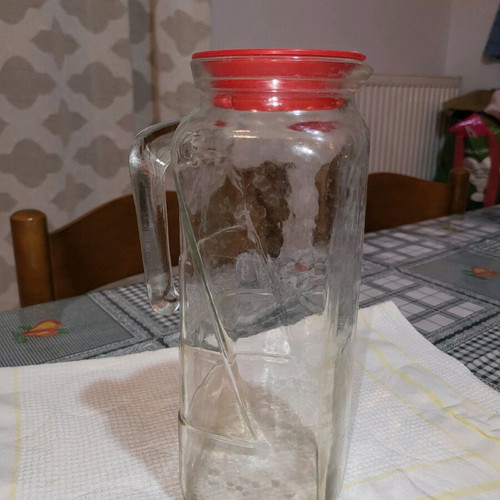 Glass Jug with Plastic Lid