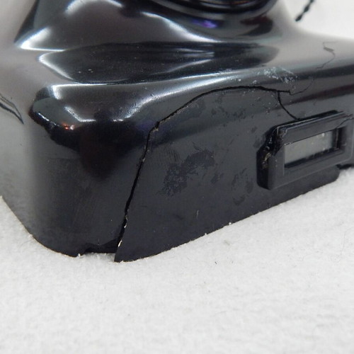 Siemens black bakelite telephone from 1950s, used
