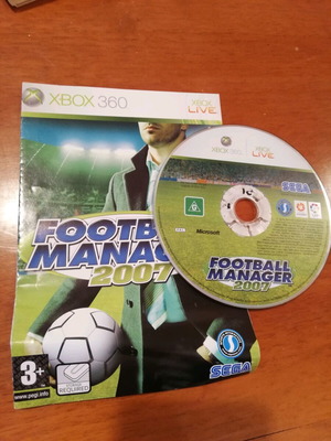 Football Manager 2007 for Xbox 360 used, disc and cover only