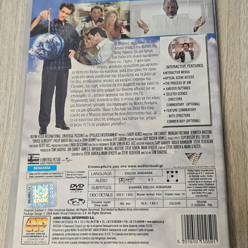 Bruce Almighty DVD used, comedy with subtitles