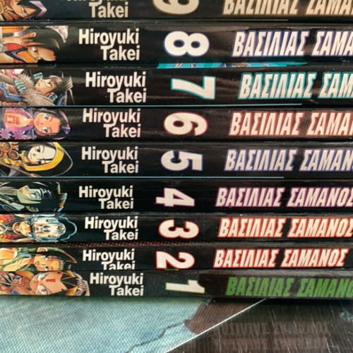 Shaman King manga volumes 1 to 10, Greek edition