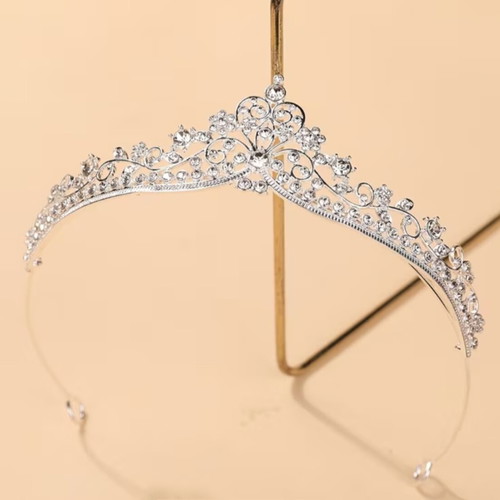 Bridal Tiara with Crystal Rhinestones, New