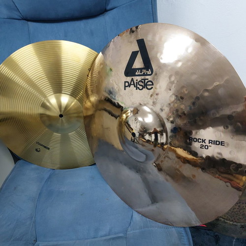 Paiste Alpha Rock Ride 20" cymbal with new 16" crash gift