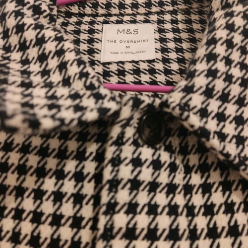 Marks & Spencer coat new, size M, black and white