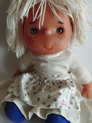 Vintage Italian doll from the 80s used, 35 cm