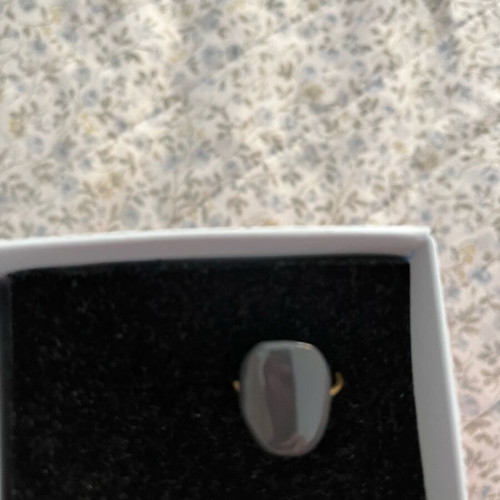 Ring from the blots series by Petridis, size around 54, new, gray