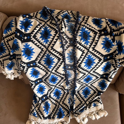 Boho cardigan new, colorful summer with fringes
