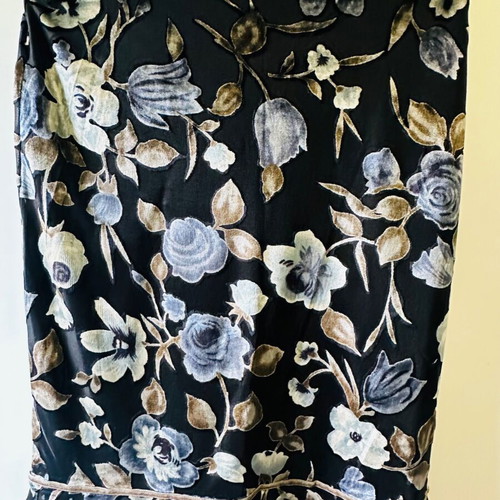 Vintage Morgan de Toi Floral Set with Viscose and Velvet like New