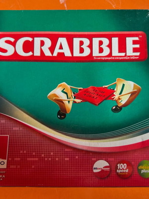 Scrabble with Cards used, Greek edition EKO Mattel