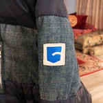 G-Star Raw jacket like new, size S, blue with denim and fabric