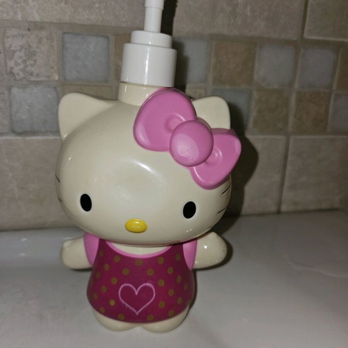 Hello Kitty children's soap dispenser used