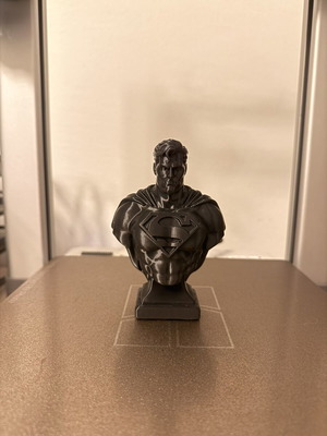 Superman bust 3D printed, new