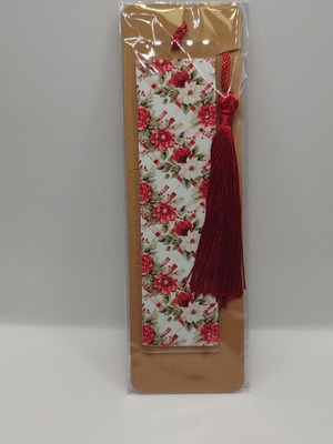 Bookmark new with handmade design and tassel