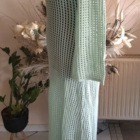 Petal +pup knitted maxi beach dress new, green