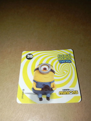 Αυτοκόλλητο Minions koukou roukou No 38 καινούργιο