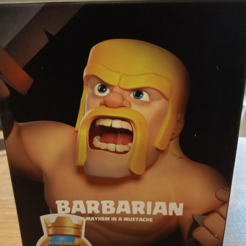 Gold Barbarian figure Clash Royale new sealed