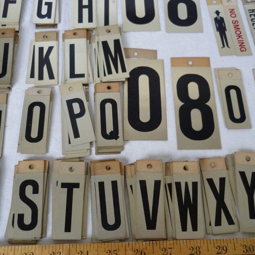 Vintage metal aluminum labels used, lot of 200+