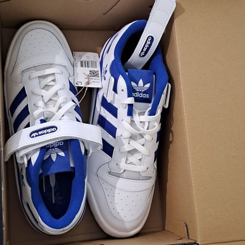 Adidas Originals Forum Low men's sneakers size 44 new white blue