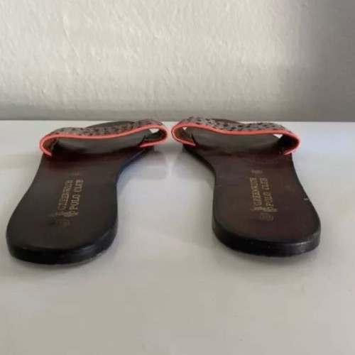 Polo Greenwich Club leather slippers used, size 40