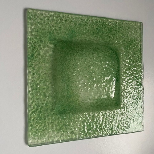 Decorative table green glass like new