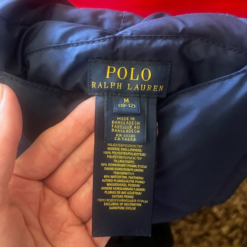 Polo Ralph Lauren sleeveless kids vest like new, reversible, blue and red