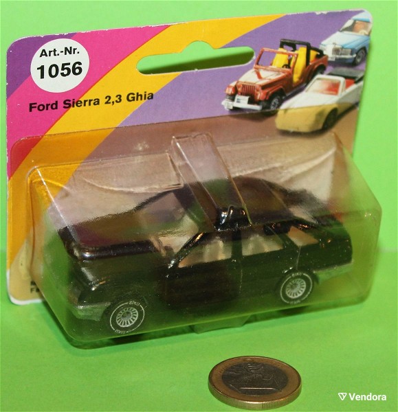  Siku 1056 (Made in West Germany) Ford Sierra 2,3 Ghia metalliki miniatoura klimaka 1:55? kenourgio. timi 20 evro