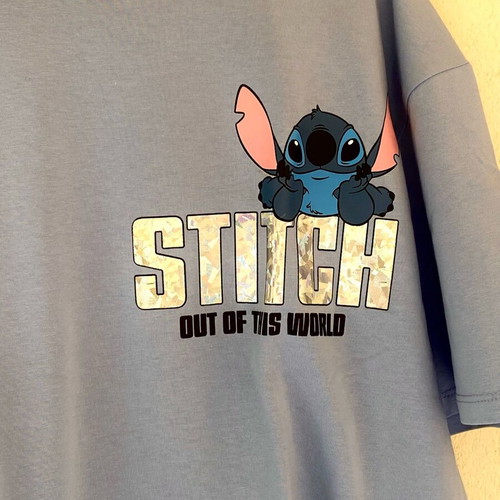 Stitch short-sleeve shirt turquoise like new, Name It, Disney age 11-12