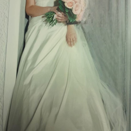Demetrios wedding dress silk taffeta No 14 like new