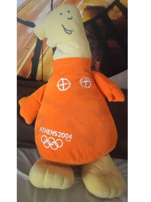 Αθήνα Γίγας λούτρινο mascot 2004 σαν καινούργιο