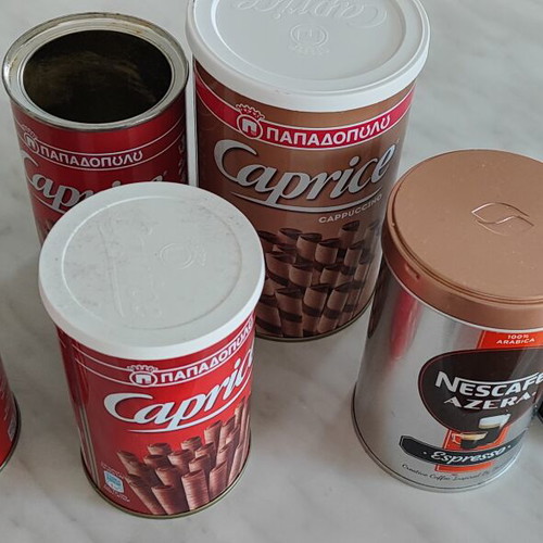 Caprice and Nescafé empty boxes like new, set of 6