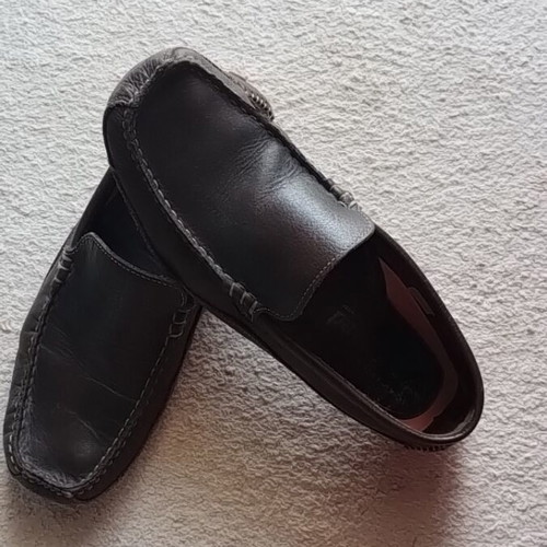 Woodland leather men's moccasins used, size 42, brown