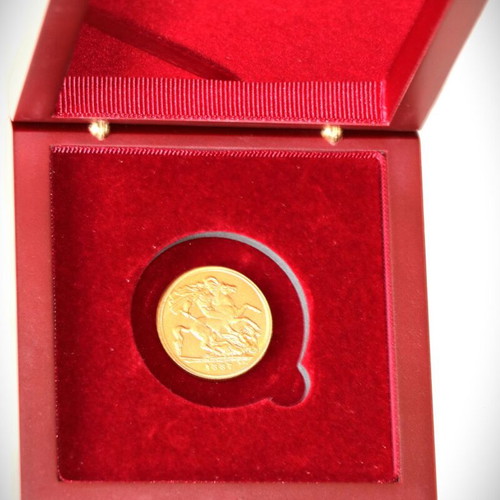 Double English Sovereign 24K Gold Plated Coin New