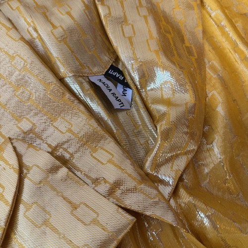 Nadia Rapti Savannah Sun Dress Small 100% Silk like new, yellow gold