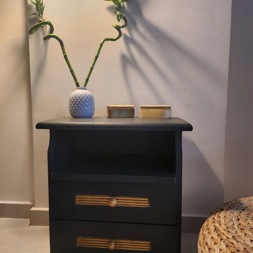 Wooden nightstand used with chalk paint in very good condition