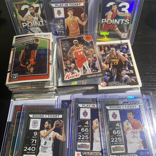 Card lot 150 NBA Euroleague Disney soccer cards like new