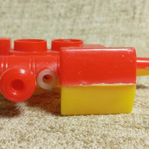 Plastic Vintage Whistle Train Pack of 2, Greek Festival Toy 1960s
