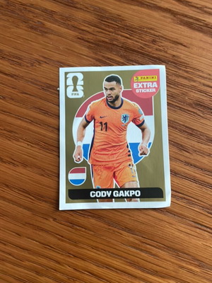 Cody Gakpo златен допълнителен стикер нов