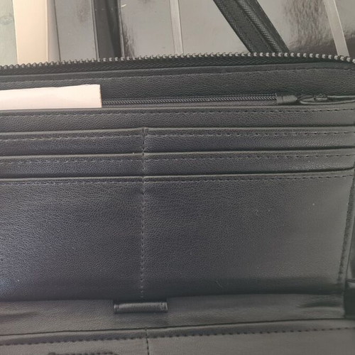 Steve Madden Wallet new, black and silver, women's