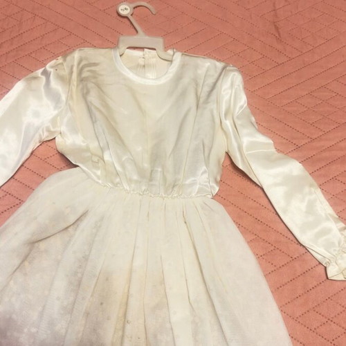 Ballet costume like new with organza and silk fabric white