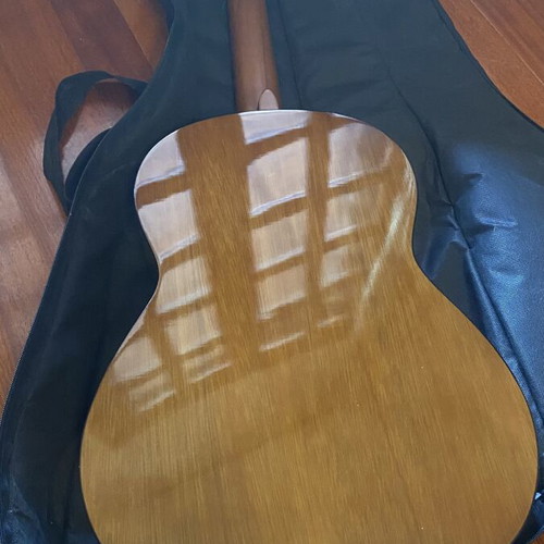 Yamaha guitar used with Thomann case and classic s rope core strings