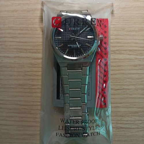Curren men's watch new, black and silver