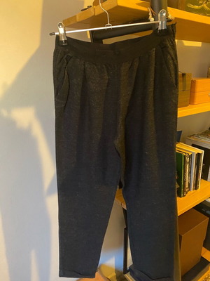 Zara wool pants 3/4 used, size XS, black and gray