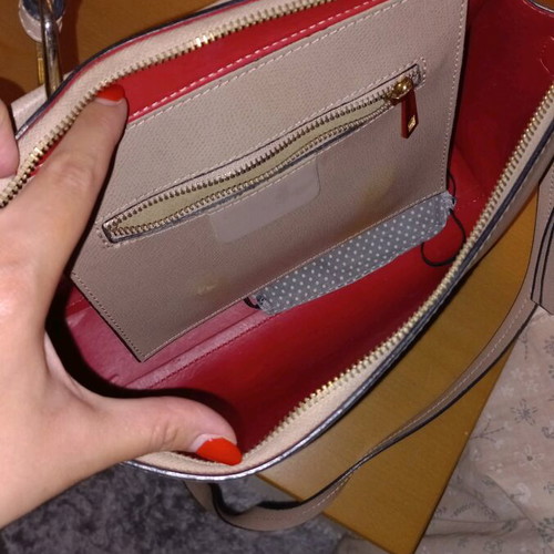 Camelia Roma leather women's bag used, beige