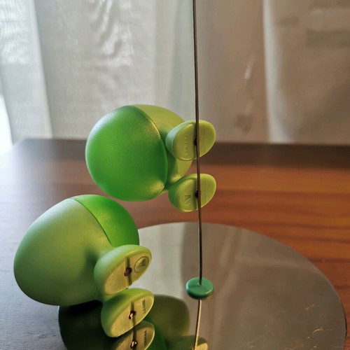 Alessi set of 3 magnetic salt and pepper used